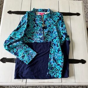 Lilly Pulitzer Popover - Blue Coral Print